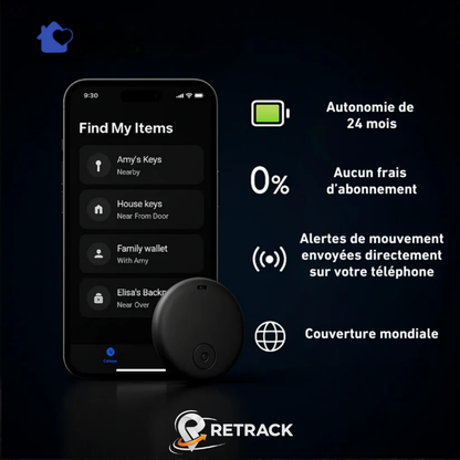RX40 Sentinel™ - Traceur GPS Sans Abonnement, Compatible (Android/Apple)