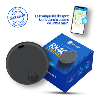 RX40 Sentinel™ - Traceur GPS Sans Abonnement, Compatible (Android/Apple)